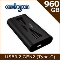 在飛比找PChome24h購物優惠-archgon PCIe 960GB 外接式固態硬碟 S93