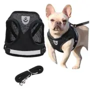 Step in Dog Harness and Leash Set,Reflective Adjustable Soft Mesh Breathable