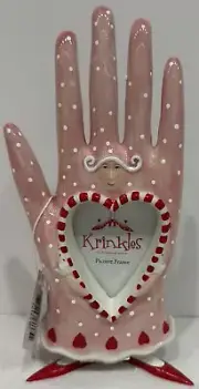 Dept 56 - Krinkles - Patience Brewster "HEART IN HAND FRAME" Hearts/NIB