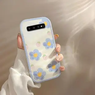 三星S10手機殼5G版4可愛s10+全包閨蜜plus防摔Samsung藍花Galaxy