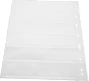 HAPINARY 10 Sheets Coin Stamp Album Pages Replacement Pages for Coin Collection Book Lightweight and Transparent Design for Easy Viewing Stamp Holder