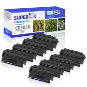 8PK CE505X Black Toner Cartridge for HP 05X LaserJet P2055dn P2055 High Yield