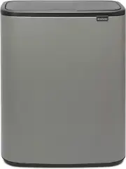Brabantia Kitchen Touch Bin 2 x 30L | Mineral Concrete Grey