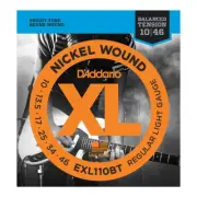 D'Addario EXL110BT Nickel Wound Regular Light Electric Guitar Strings 10-46