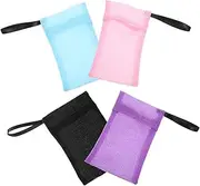 Baluue 4pcs Soap Bag Soap Bar Storage Soap Net Bar Soap Pouch Bar Soap Scrubber Bag Soap Scrubber Pouch Soap Pouch for Bar Soap Shampoo Bar Bag Soap Bar Pouch Soap Sleeve Nylon