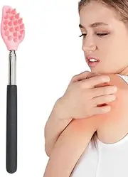 Extendable Back Scratcher,Telescoping Back Scratcher Massager - Portable Hand Massager with Stainless Steel Handle, Body Scrubber Massage Tools for Itching Relief