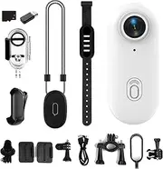 Stallion Frames Body Camera, Stallionframes 4K Mini Handsfree Bodycam, Thumb-Sized 4K/1080P HD with 30M Waterproof Case, Magnetic Clip for Cycling, Diving & Pet Adventures (White,1080P)