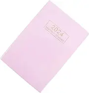 GANAZONO Agenda Book School Family Calendar Notebook Daily Budget Planner Weekly Teaching for Organizer Student Planner Study Teacher Diary Book Academic Agendas Pink Paper