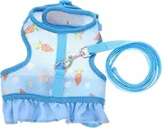DRESSOOS 1 Set Adjustable Lightweight Bunny Harness and Leash Set for Pets Comfortable Fit for Cats Dogs and Dwarf Rabbits for Outdoor Walks and Adventures