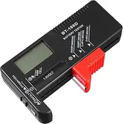 SECFOU Portable Digital Battery Tester for AA AAA C D and Button Cell Batteries Compact Voltage Checker for Household and Rechargeable Batteries