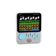 3.5 inch mini retro handheld game console 666 in 1 retro nostalgic handheld game console for students single player retro handheld game console (gray)