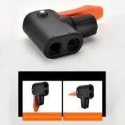 Double Head Bicycle Air Pump Nozzle for Dunlop, Schrader & Presta Valves