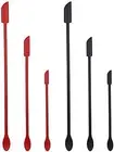 6 Pcs Mini Spatula Silicone Set, Skinny Openings Reusable Thin Jar Spatula Last