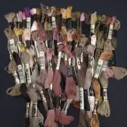 dmc embroidery floss 50 Brown Beige Earthtone Thread Cross Stitch Embroidery