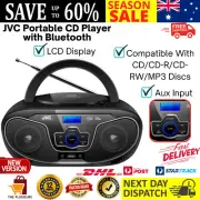 Bluetooth Boombox Portable CD Player USB/MP3/FM/AUX Radio Speaker LCD 8W AU