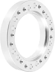 Anneome Racing Car Steering Wheel Adapter Plate Durable Aluminum Modification Part for Enhanced Control and Comfort Fit for Vehicle Steering Wheels Silver Finish