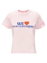 [Alexander Wang] Alexander Wang-We Love Our Customers T Shirt Rosa-Donna S Pink