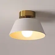 TONFON Modern Metal Ceiling Lamp Semi Flush Mount Ceiling Light Mini E27 Lighting Cloakroom Ceiling Light Fixture for Hallway Balcony Entryway Foyer Stairwell Aisle Loft Restaurant Chandelier(B)
