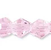 Pink 4mm Faceted Bicone Diamond Crystal Beads 1 Strand