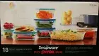 Snapware Pyrex 18-piece pure Glass Food Storage Set, Airtight, Leak-Proof - NEW