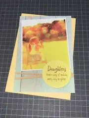 Hallmark Daughter Birthday Card: Kid Blow Bubbles Bright Sunshine Happiness Love