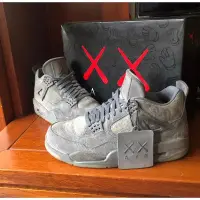 在飛比找Yahoo!奇摩拍賣優惠-NIKE Air Jordan 4 RETRO KAWS 灰