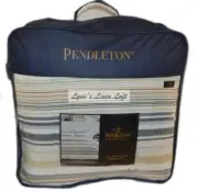 Pendleton Sand Dune Stripe Twin Comforter Set 2P Ivory Multi Southwestern Sham