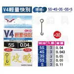 臨海釣具 24H營業/展鷹 E.F V4輕量快別3入 輕量快別 快別 快速別針 釣蝦 釣蝦專用/產品說明及規格請參考照片