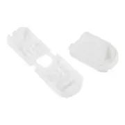 Zipper Pull Cord Ends, 25 Pack Zip Clip Buckle Rope End Lock 21mm, White