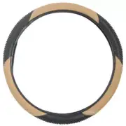 Massage Grip Sporty Two Tone Leather Steering Wheel Cover Standard Fit 14.5-15.5 (for: Toyota)