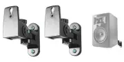 (2) Hidden Wall Mount Swivel Brackets For JBL 305PMKII Studio Monitor Speakers