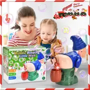 Funny Santa Bubble Blowing Machine,Santa Claus Bubble Maker Toy Ornaments DS