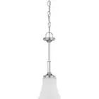 Nuvo Teller 1 Light Mini Pendant w/ Frosted Etched Glass - 60-4267