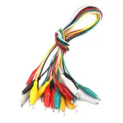 10 Pieces 50 Cm Double Ended Alligator Clips Cable Alligator Clips Wire Testing