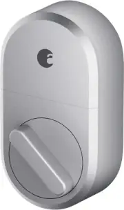 August Bluetooth Smart Lock ASL-3B Smart Lock - Works with Alexa & Google Silver