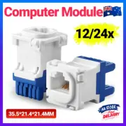 12/24PCS Clipsal Compatible Style CAT6 RJ45 8P8C Network Data Jack Mech Insert