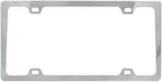 Slim Heavy Duty Die Cast Zinc License Plate Frame - Chrome