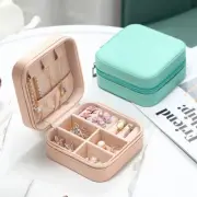 Portable Travel Jewelry Case Boxes Necklace Earring Ring Display Organizer Box