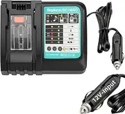 MAKBOS Car Charger for Makita 14.4V-18V Battery, Replacement for Makita DC18RC, BL1860, BL1850, BL1840, BL1830, BL1820, BL1415, BL1430, Portable Mini Quick Charger (Cigarette Lighter)