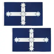 2-PACK Large Eureka Stockade Flag Southern Cross Australian Aussie Oz Heavy Duty Outdoor 90cm x 150cm