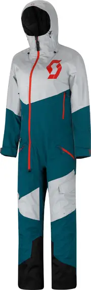 Scott Back-X Dryo Ladies One Piece Snowmobile Suit, grey-blue, Size XL for Women Grey Blue