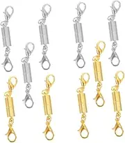 SHINEOFI 10pcs Magnetic Lobster Clasps Jewelry Connectors for Necklaces Bracelets Durable Jewelry Fastener Hook Easy to Operate DIY Accessories
