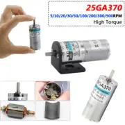 Micro DC 12V/24V Gearmotors Gear Box Motors 5/10/20/30/50/100/200/300RPM 25GA370