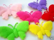 60 Padded Felt Fancy Wing Bright Color Butterfly Antenna Applique/trim/bow H266