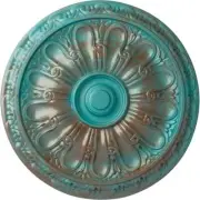 Ekena Millwork Ceiling Medallion Kirke Urethane 15.75" (Fits Canopies 3-3/4 in.)