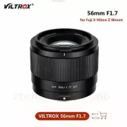 VILTROX 56mm F1.7 Lens Auto Focus Portrait APS-C Lens for Fuji X Nikon Z Mount