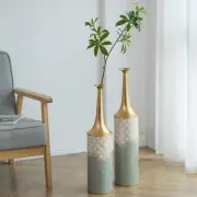 Large Floor Vases Decorative Tall- 23.4/26In Set of 2 Coastal Big Vase for Home