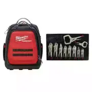 Milwaukee Torque Lock Locking Pliers Set 10-PCS + PACKOUT Backpack w/ 8-Pockets