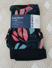 Old Navy Mens Soft Washed Built In Flex Printed Boxer Brief 4.5" Inseam XXL NWT