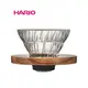 ~啡苑雅號~日本Hario V60 01原木玻璃錐型濾杯1-2杯 VDG-01-OV 玻璃濾杯 手沖濾杯 咖啡濾器